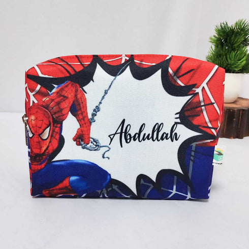 Personalised Cartoon Printed Kids Large Duffle Bag & Box Pouch Combo Gift Set