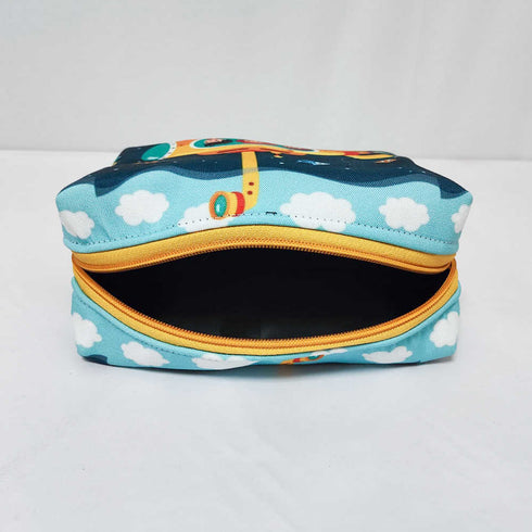 Personalised Fish Printed Kids Large Duffle Bag & Box Pouch Combo Gift Set