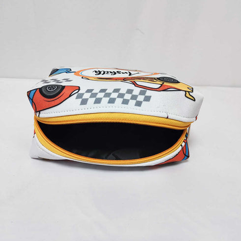 Personalised Car Printed Kids Large Duffle Bag & Box Pouch Combo Gift Set