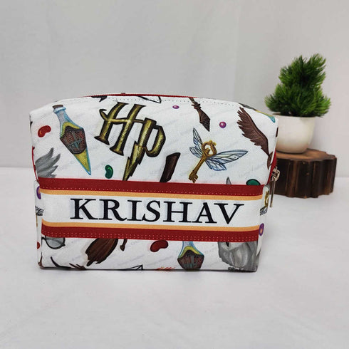 Personalised Kids Large Duffle Bag & Box Pouch Combo Gift Set