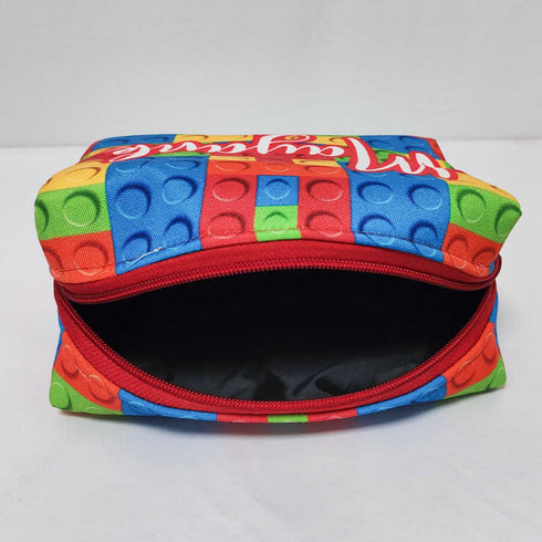 Personalised Kids Multicolor Large Duffle Bag & Box Pouch Combo Gift Set