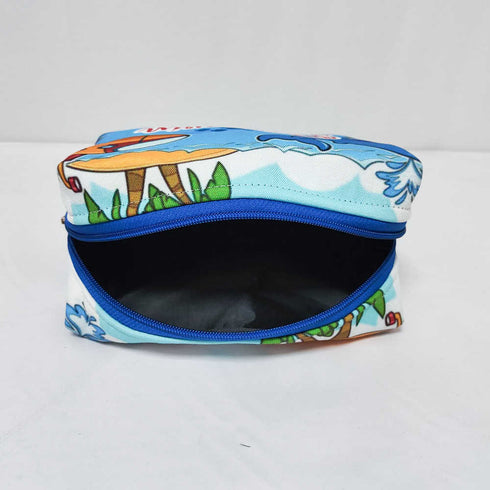 Personalised Fish Printed Kids Large Duffle Bag & Box Pouch Combo Gift Set