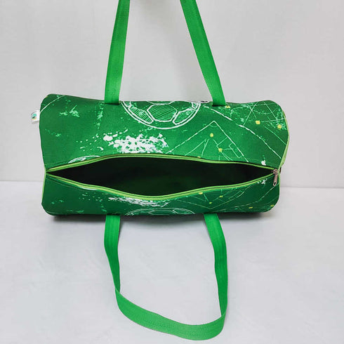 Personalised Football Printed Kids Large Swimming Duffle Bag