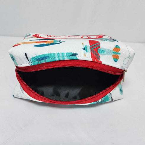 Personalised Kids Airplane Large Duffle Bag & Box Pouch Combo Gift Set