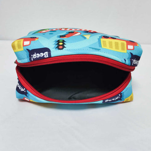 Personalised Kids Car Large Duffle Bag & Box Pouch Combo Gift Set