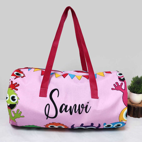 Personalised Kids Large Duffle Bag & Box Pouch Combo Gift Set