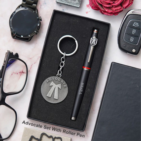 Personalised Professional Pen Keychain Set