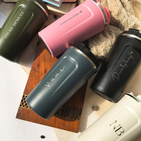 Personalised Steel Vacuum Mug