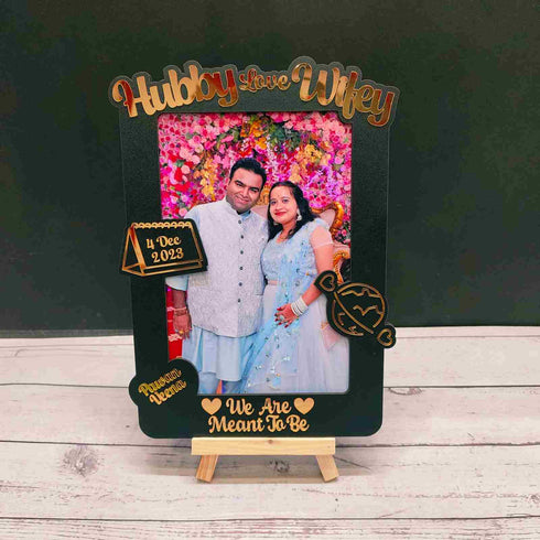 Personalised Hubby & Wifey Photo Frames