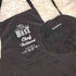 Personalised Canvas Cotton Kitchen Apron with Chef Hat