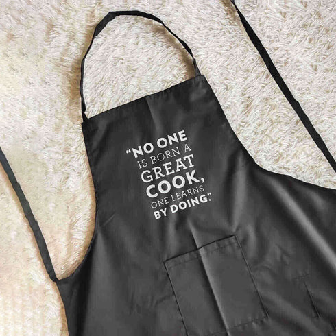 Personalised Canvas Cotton Kitchen Apron with Chef Hat