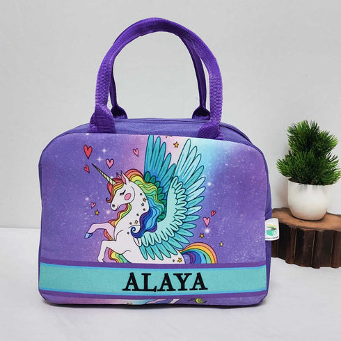 Personalised Unicorn Printed Bag Pack Combo Gift Set for Kids