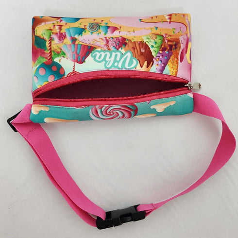 Personalised Candy Printed Kids Waist Pouch