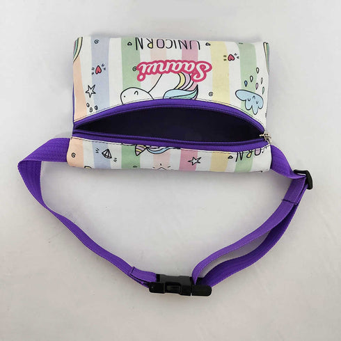 Personalised Unicorn Printed Kids Waist Pouch