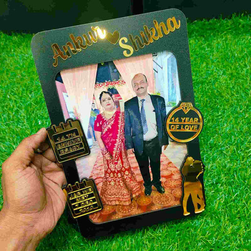Personalised Couple Anniversary Photo Frame