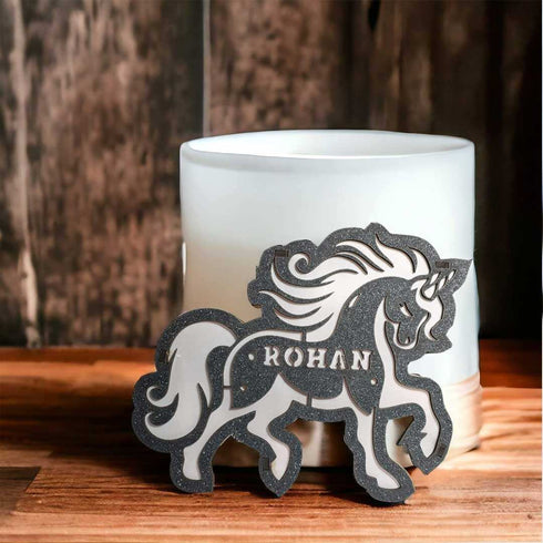 Customized Wooden Unicorn LED Table Lamp