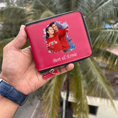 Personalised Artistic Printed Unisex Zip Wallet