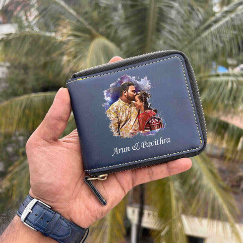 Personalised Artistic Printed Unisex Zip Wallet