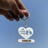 Personalised Metal Heart Keychain