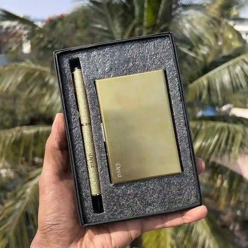 Customised Pen with Card Holder Combo