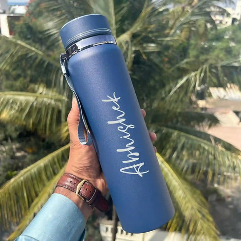 Personalised Hot & Cold Stainless Steel Flask Water Bottle