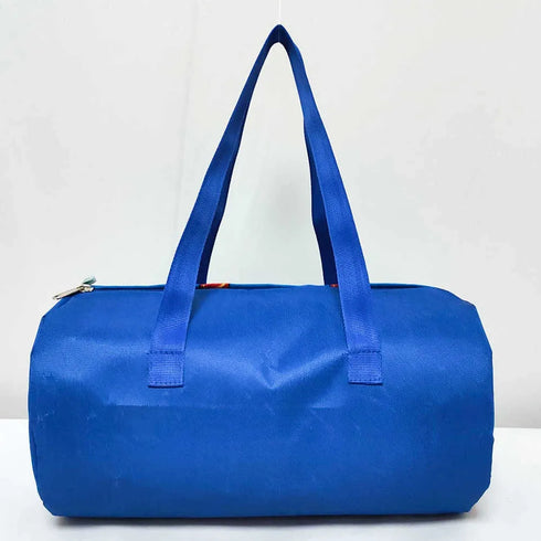 Personalised Blue Printed Kids Swimming Duffle Bag