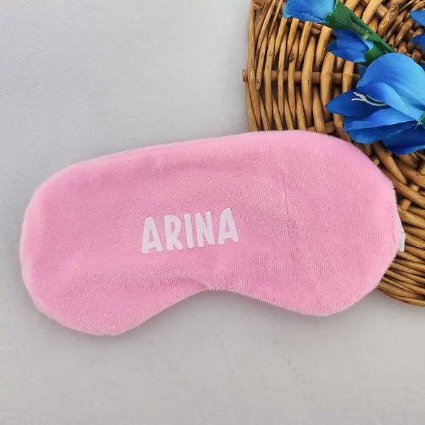 Personalized Kids Eye Mask - Pink