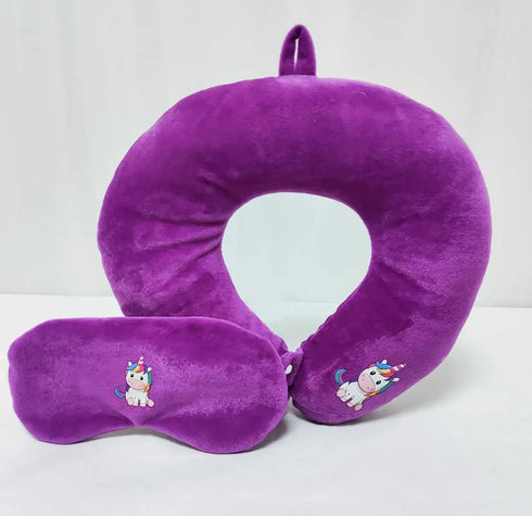 Personalised Neck Pillow with Eye Mask Combo Gift Set for Kids
