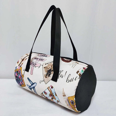 Personalised Airplane Printed Kids Swimming Duffle Bag