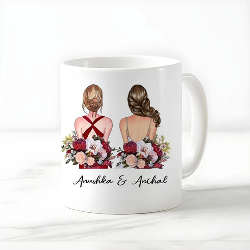 Personalised Ceramic Mug Gift Hamper for Bridesmaids