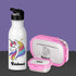 Personalised Lunch Box with Steel Bottle With Straw Combo for Kids