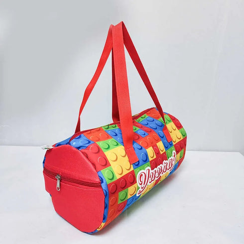 Personalised Puzzle Printed Kids Swimming Duffle Bag