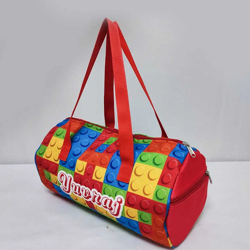 Personalised Puzzle Printed Kids Swimming Duffle Bag