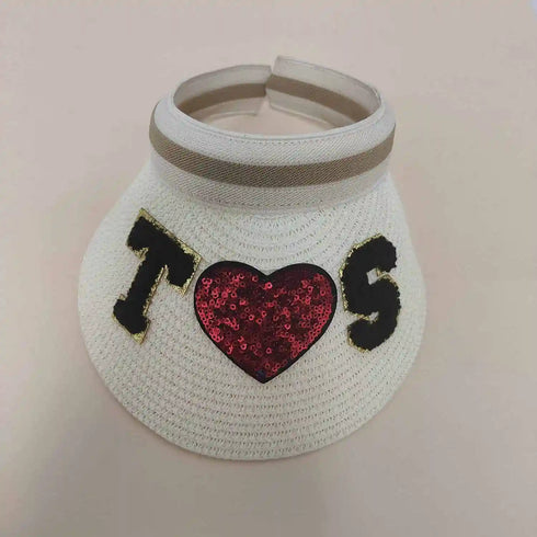 Personalised Visor Hat with Patch or Initial