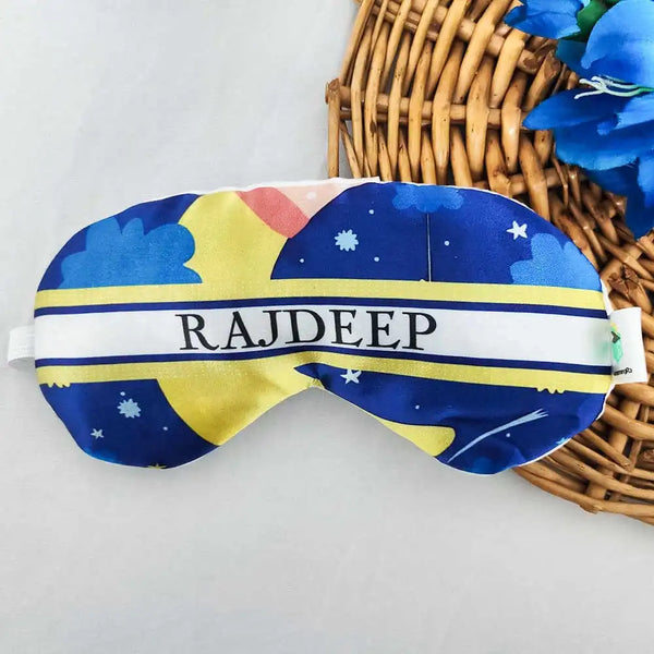 Personalized Moon Printed Kids Eye Mask