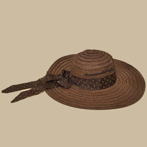 Personalised Summer Hats For Women - Dark Brown