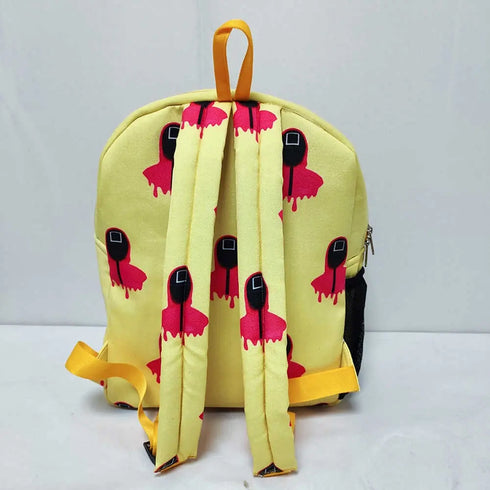 Personalised Yellow Printed Kids Bagpack