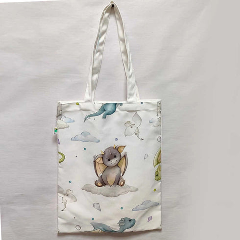 Personalised Animal Printed Kids Tote Bag