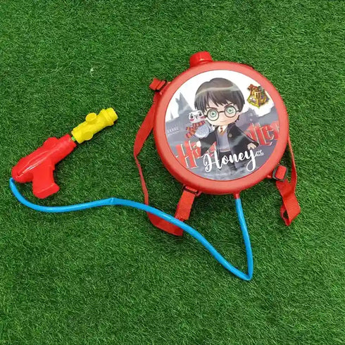 Personalized Round Ring Tank Pichkari for Kids