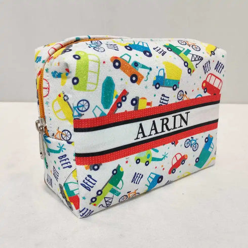 Personalized Car Printed Kids Box Pouch