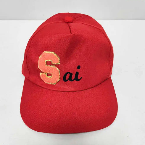 Personalized Kids Caps With Name and Initial Letter