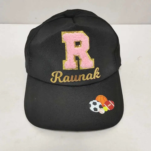 Personalized Kids Caps With Theme and Initial Letter
