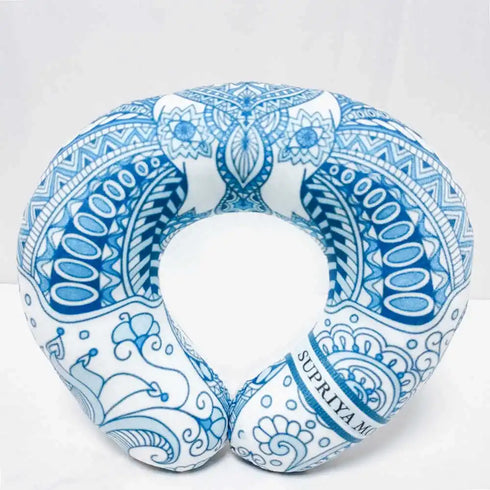 Personalized Jute Bag with Neck Pillow Combo for Bridesmaid