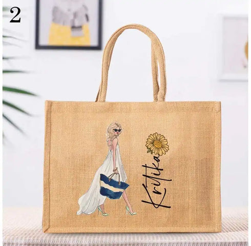Personalized Printed Jute Bag