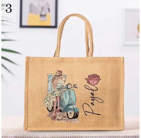 Personalized Printed Jute Bag