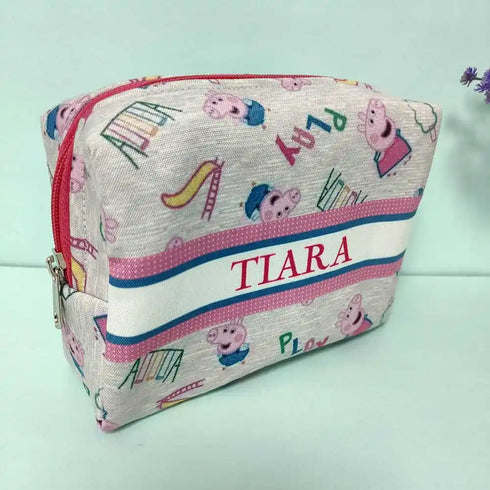 Personalized Neck Pillow with Box Pouch Combo for Kids