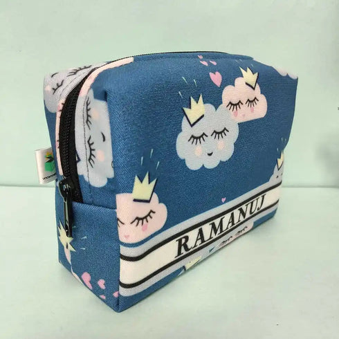 Personalized Cloud Printed Box Pouch for Kids