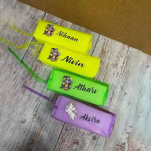 Personalized Jelly Pencil Pouch for Kids