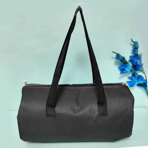 Personalized Black Printed Swimming Duffle Bag for Kids