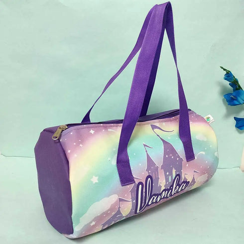 Personalized Duffle Bag with Box Pouch Combo for Kids